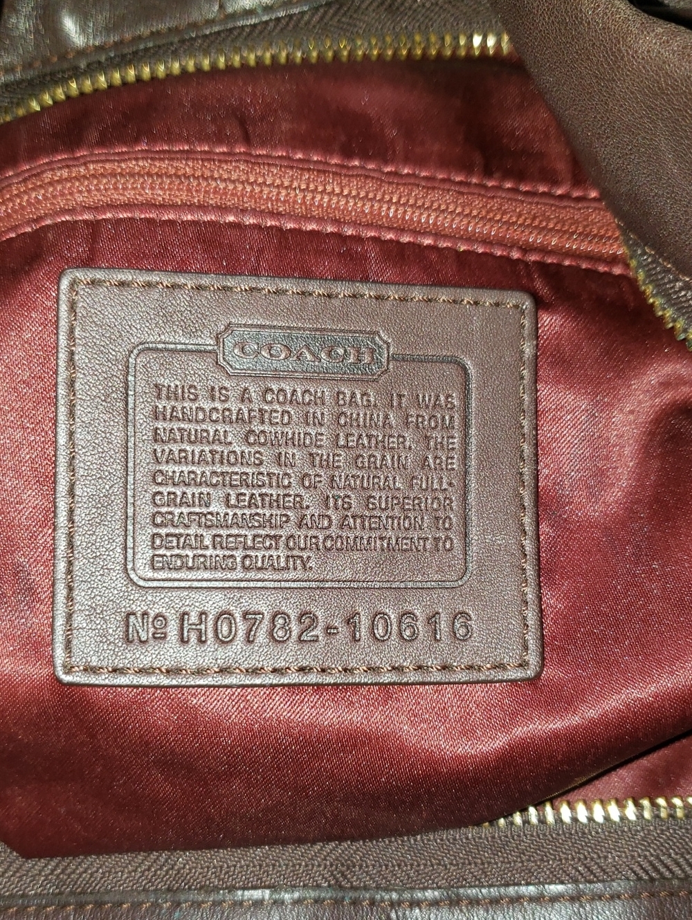 💘🖤💘 BROWN COACH CARLY LIMITED EDITION LEATHER SHOULDER VINTAGE HOBO BAG 10616 - Picture 12 of 13